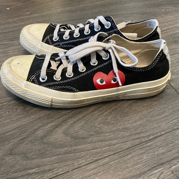 Cdg play converse shoes size 6 - Picture 3 of 6